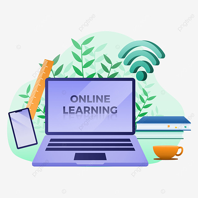 pngtree online learning electronic concept illustration png image 3782449